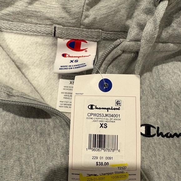 Champion Light Gray Heather Hoodie - Picture 2 of 2